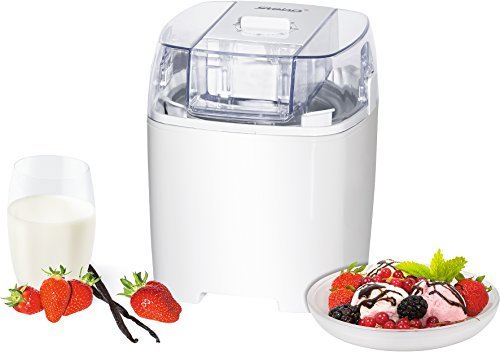 Steba Eismaschine, Isolierbehälter mit 1,5 l Volumen für bis zu 20 Kugeln Eis, 30 Minuten Timer, Inkl. Eisportionierer, IC 20