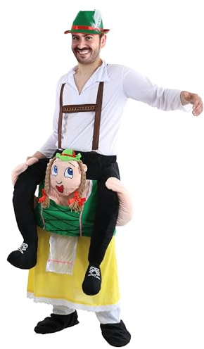 I LOVE FANCY DRESS BAYERISCHER Dame HEB Mich HOCH KOSTÜME PLÜSCH KOSTÜME - DEUTSCHES PLÜSCH FAHRT-AUF BAYERISCH KOSTÜM IM OKTOBERFESTSTIL - EINHEITSGRÖẞE
