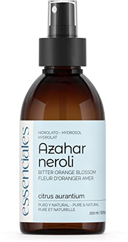 Essenciales - Hydrolat et Eau de Fleur d'oranger, Néroli (citrus aurantium) BIO, 200 ml | 100% Pure et Naturel - Certifiée Biologique et Écologique - Sans Alcool