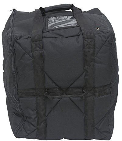 HUBERT Insulated Pizza Delivery Extra Large Bag Black Nylon Side Loading - 18 L x 18 W x 22 H