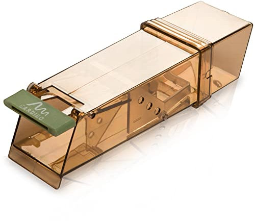 GARDIGO® Trampa para Ratones Vivos I Atrapa Ratones sin Dañarlos I Rápida y Fácil de Usar para Interior y Exterior I Live Mouse Trap I Trampa Ratones Ratonera Reutilizable sin Veneno Ratones