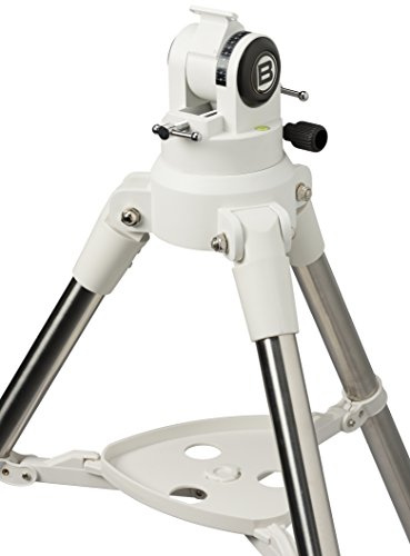 Bresser Fotostativ mit Polwiege für Foto-Montierung 4964111 | Höhenverstellbar bis 125 cm, integrierte Dosenlibelle, große Rändel und Knebelschrauben, 2 Fotogewinde mit 35 mm Abstand