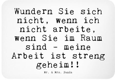 Mr. & Mrs. Panda Magnet Wundern Sie Sich Nicht,... - Geschenk, Geschenk Chef, Motivmagnete, Büro, Souvenir Magnet, Dekomagnet, Kühlschrankmagnet,