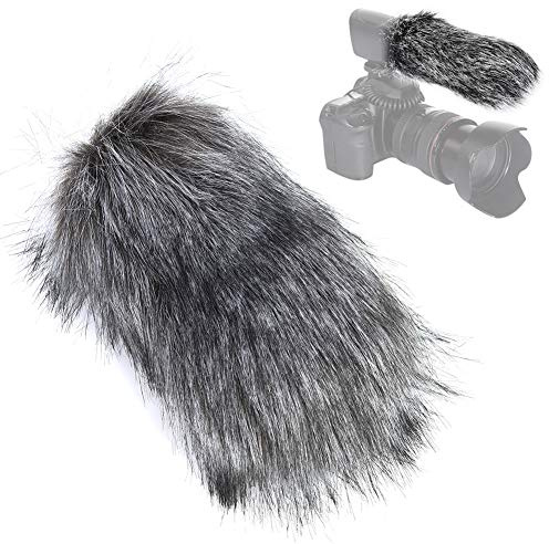 Mikrofon Windschutz Furry Windschutzscheiben Muff, Außen Geräuschreduzierende Kamera Pelz Mikrofon Abdeckung, für MIC, SGC-598,NW-598,NA-Q7,Rode VMGO Video Mikrofon GO,VideoMic Pro(L)