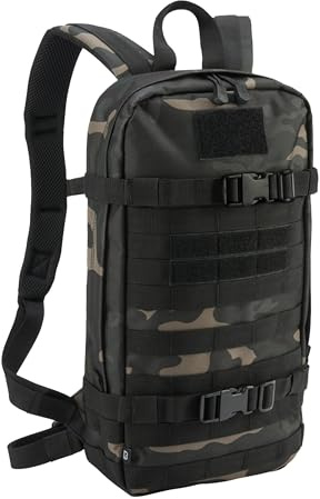Brandit Us Cooper Daypack, Mochila Unisex adulto, Camuflaje Negro, 12 L