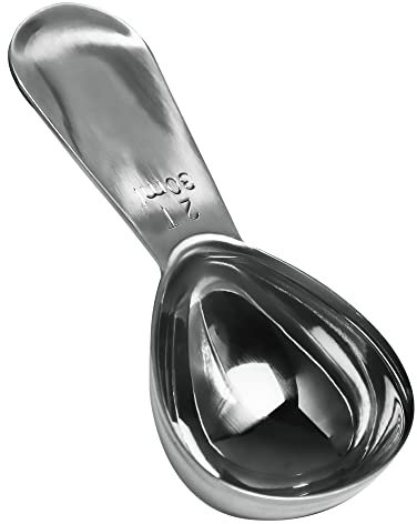 The London Sip Stainless Steel Coffee Scoop, 2 Tablespoon Scoop Great for Ground Coffee and Tea