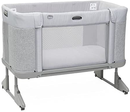 Chicco Next2Me Forever, Culla Neonato Fianco Letto 3in1, Culla che Diventa Lettino Montessori, Fino a 4 Anni (22 Kg), Altezza Regolabile, Buona Circolazione dell'Aria, 4 Ruote, Materasso incluso