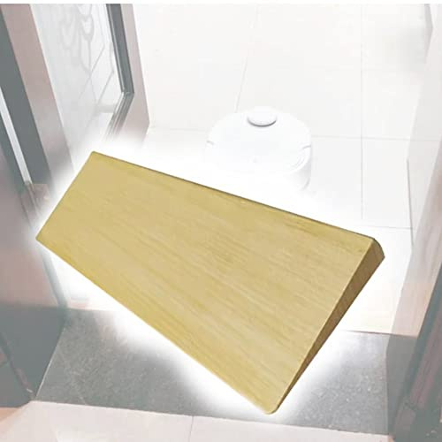 TOCTUS Holz Schwellenrampe 1cm/1.5cm/2cm/2.5cm/3cm/3.5cm Auffahrrampe Auffahrkeil Rollstuhlrampe Stufen Rampe Für Tür, Rollator, Scooter, Rollstuhl (Size : 13x50x2.5cm)
