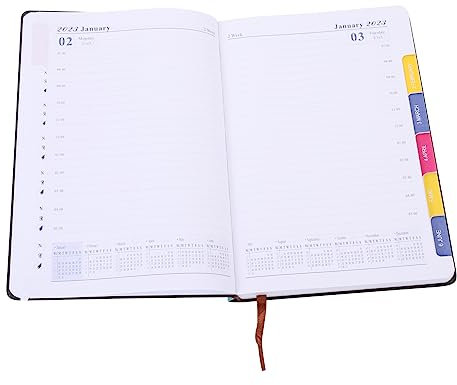 NUOBESTY Terminplaner Buch Tagesplaner Notizblock Planbuch Kalenderbuch Für Wochen Und Monatsplanung