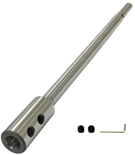 SUONE Forstner Bit Extension 10'',3/8 inch Collet,Increase The Depth of The Drill bit by More Than 8 inches,for Wood Turners Furniture Carpentry and Construction