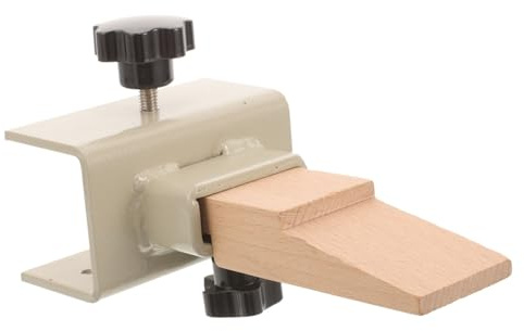 SHINEOFI Morsa Piccola Regolabile Banco da Tavolo per Lavorazione Legno Metallo Morsa Fissabile per Hobby Artigianato Kit Utensili Base in Legno Bianco