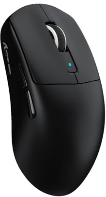 MAMBASNAKE x ATTACK SHARK R6 39g Superlight Maus, PixArt PAW3950MAX Sensor, 8K Wireless Gaming Mouse, MCU Nodic 52840, BT/2.4G/Wired, DPI 42000, für Win11/Xbox/PS/Mac - Black