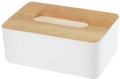 FOVAOK Taschentuchbox aus Holz, Serviettenhalter, Taschentuch-Etui, Feuchttücher-Spender, Toilettenpapier-Organizer, Behälter, Zuhause, Autoartikel