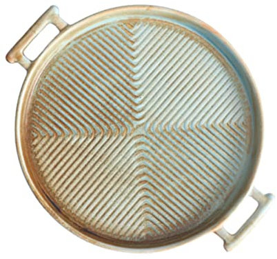CIYODO Elegante Teglia Rotonda in Ceramica con Doppio Manico Antiaderente Cottura Lavabile in Lavastoviglie