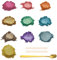Canollo 10 3g Farbpigmente für Gießpulver, Mica Pulver, Epoxidharz Pigment Powder Set, Glitter Mica Pulver für Seifenfarbe, Kerze, Schmuckherstellung, Kosmetischer, Nagellack, Badebomben, Malerei