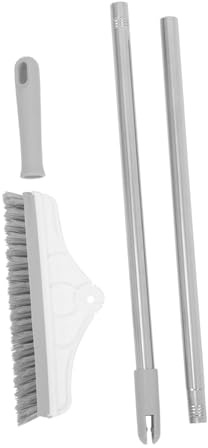 DEARMAMY Cepillo para Limpiar Juntas con Mango Cepillo De Fregar Pisos Resistente para Baños y Cocinas Herramienta para Limpieza Interior De Azulejos y Suelos