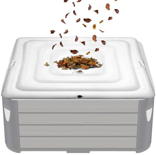 Nubamzy Copertura per vasca idromassaggio, a risparmio energetico e protezione dalla pioggia, antipolvere, pieghevole, a risparmio energetico, per patio, interni ed esterni, bagno invernale