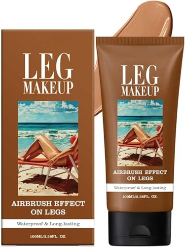 Lozione per il trucco delle gambe, Trucco per gambe e corpo, fondotinta per il corpo che perfeziona la pelle, trucco per coprire i tatuaggi (3# Bronze)