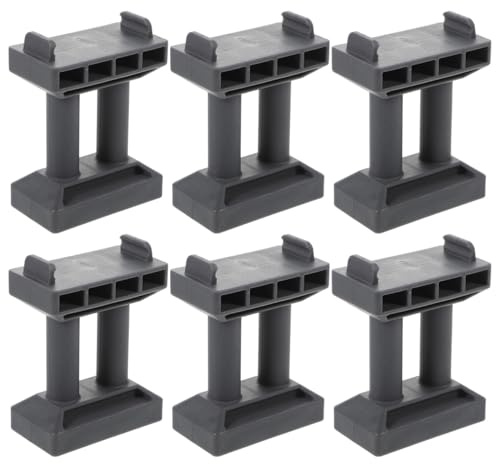 BESPORTBLE 6 Stück Teiliges Lustiges Brückenpfeiler Stapelbares Modellbau Zubehör Robustes für Miniatur Holzeisenbahn und DIY Eisenbahn Brücken für Spiele