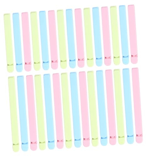 DECOMELODY 30 piezas Clips de Sellado para Alimentos Clips de Plástico para Cierre de Bolsas y Conservación Cocina Hogar y Tienda Color Aleatorio Color Aleatorio
