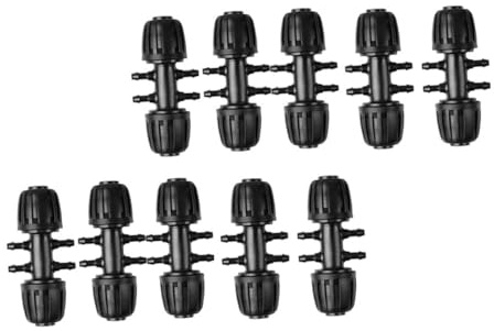 BESPORTBLE 10 pièces Connecteur Voies pour Irrigation Raccord pour Tuyau Arrosage Jardin Accessoires Polyvalents pour Potager et Serre