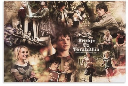 HDSHJFIK Poster décoratif sur toile Bridge to Terabithia Adventure Movie Protagonist - Impression d'art moderne pour chambre à coucher - 20 x 30 cm