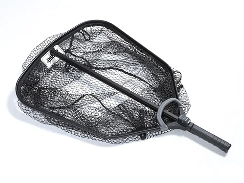 Abu Garcia Beast Gen2 Landing Net | Heavy Duty Pike Predator Fishing Net | Extra Strong Rubber Coated Mesh | Reinforced Handle | Improved Spreader Block | Professional Angler Landing Net | 90x80cm