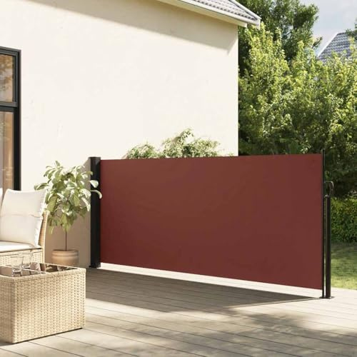 Generico Tenda da Sole Laterale Retrattile Marrone 100x500 cm,Ombrelloni e Parasole