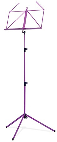 K&M 100/1 Atril Lila - Atril extensible 62,5 - 124 cm - base metálica plegable
