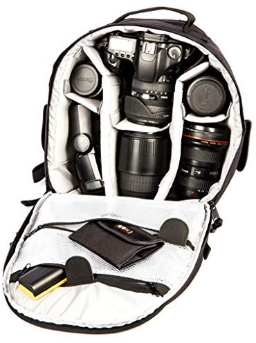 GEM Professional Camera Case/Backpack with Waterproof Cover for Canon EOS SLR Models, 1100D, 1000D, 600D, 550D, 500D, 450D, 60D, 50D, 40D, 7D, 5D, 5D Mark II