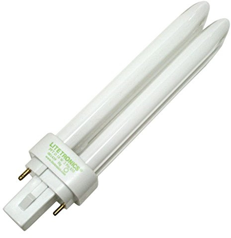 Litetronics 59740 - L-12211 18W T4 D G24D-2 3500K 2-PIN Double Tube 2 Pin Base Compact Fluorescent Light Bulb