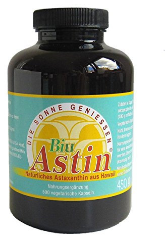 Astaxanthin I 600 Kapseln I Ivarssons BiuAstin I 4 mg natürliches Astaxanthin I mit Vitamin E