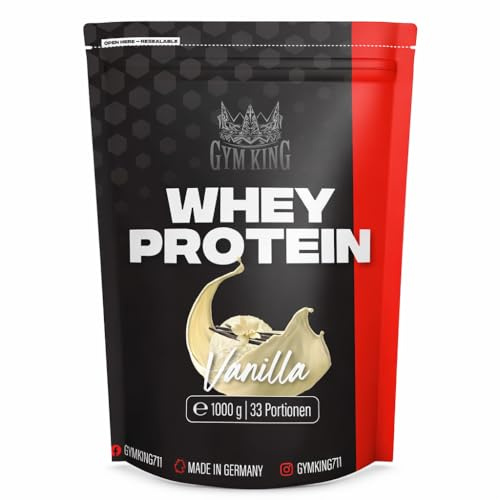 Gym King Whey Protein 1ner Pack (1 x 1kg) (Vanille)