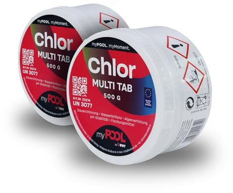 Paradies Pool GmbH Seerose Chlor Multi Tab 2X 500 g