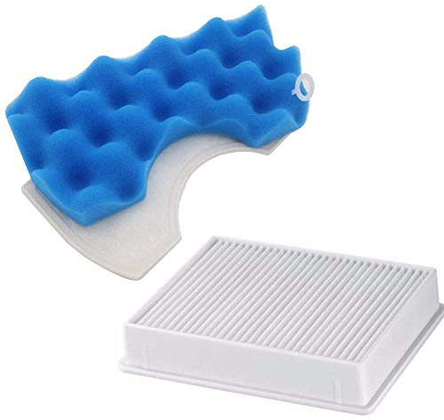 1pc HEPA Filter Kit, H11 Dust Filter HEPA FiltEer + 1 set Blue HEPAA Filters, Sponge Filterr Pad Vacuum Cleaner Accessories Dust Filters Kit for Samsung SC4300 SC447 VC-B710W
