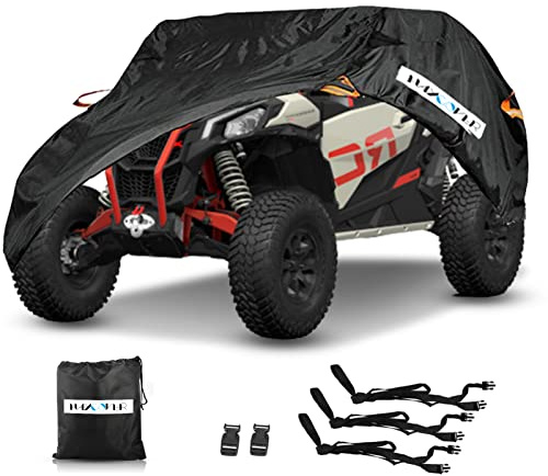 Wasserdichte UTV-Abdeckung, schweres Denier-Oxfordgewebe, für Polaris RZR, Yamaha Rhino, Can-Am Defender, Honda Pioneer, Kawasaki Mule, Teryx, 2 - 3 Passagiere