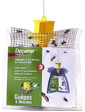 Décamp – Taschenfalle mit Lockstoff für Wespen und Fliegen