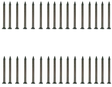 OMOTOOL Clavos de hormigón (80 unidades), clavos de cemento de acero al carbono para colgar cuadros y carpintería, traje para paneles de yeso y pino (25 mm)