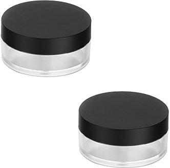FRCOLOR 2stücke Lose Puderdose Leere Puderdose Schminkdose Auslaufsichere Boxen Kosmetikpuderdose Elastische Netzflasche Für Pulver Aufbewahrung