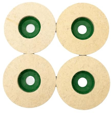 Disco Pulidor De Lana Juego de 4 unidades de amoladora pulidora de lana de 125mm, rueda de fieltro for pulir vidrio, pulido de arañazos, disco de pulido de acero inoxidable, juego de herramientas Disc