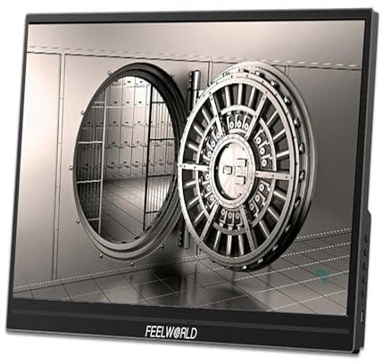 FEELWORLD DH156 Monitor portatile 15.6 pollici 1080P FHD Monitor portatile 1920x1080 HDR USB C con porta HDMI di tipo C Dual altoparlanti, per laptop/PC/Mac/PS4, nero