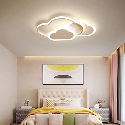 LOYEMAADE Deckenlampe Wolke Licht LED Deckenleuchte Kinderzimmerlampe Modern kreative Schlafzimmer Lampe Einstellbar 3000K/4000K/7500K