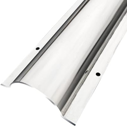 LYUCAYHQ Kabelkanal, Überstreichbarer Kabelbrücken, Kabelkanal für Außenbereich aus Edelstahl, Silber, 100 x 8 x 2 cm/39 x 3 x 0.8 in