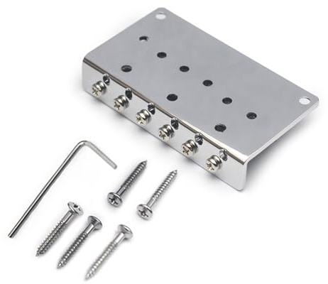 E-Bass, feste Brücke, 6 Saiten, Doppelkanal, professionelles Basszubehör, feste Brücke, Bassgitarre, Teil für Gitarre