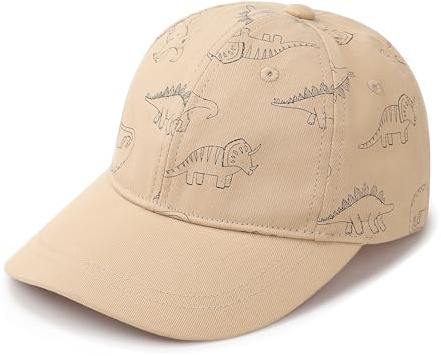 DRESHOW Bambin Baseball Casquette Bébé Soleil Chapeau Mignon Dinosaure Motif Casquettes Unisexe Bébé Trucker Chapeaux Nourrisson Bambin Child Chapeaux pour Garçons Filles
