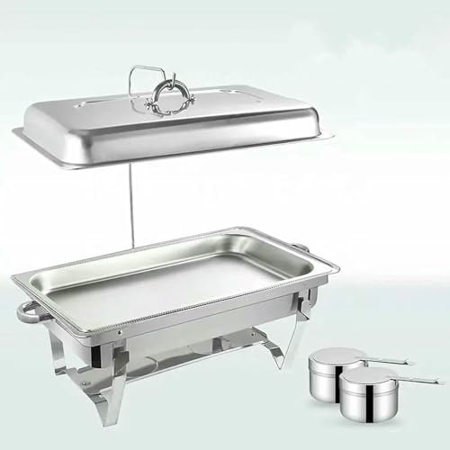 FLTRGO Scaldavivande Elettrico per Buffet, Catering, scaldavivande - Piastra Calda Rotonda per Buffet, riscaldatore per spazi, Piatto in Vetro, Piatto per Acqua, ripiano~/