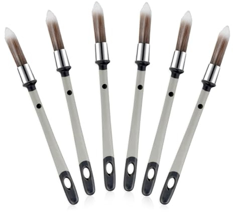 JNJOOD Pincel de pintura decorativa para repintar, reparación, pincel de pintura, herramienta para pintar los bordes de las , rodapiés para muebles