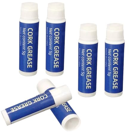 6 x Saxophonpaste, Musikinstrument-Schnittstellenpaste, geeignet für Klarinette, Oboe, Fagott, Zapfen-Kork und Saxophon-Hals-Verbindung