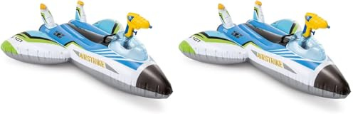 Intex 57536 Cavalcabile Acquascooter con Pistola ad Acqua 117x117 cm, Bambini Unisex (Confezione da 2)