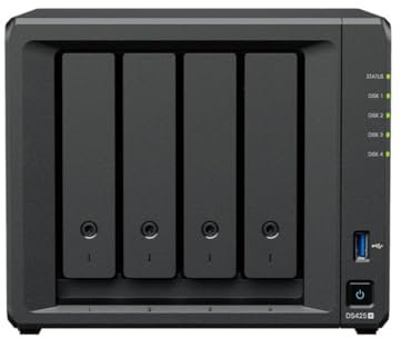 Synology DiskStation DS425+ server NAS e di archiviazione Intel Celeron J4125 2 GB DDR4 0 TB - Nero
